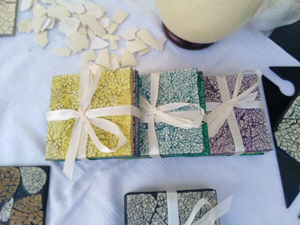 Abalone / Pāua Mosaic Coasters (Set of 4)