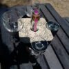 The Ostrich Egg Mosaic Wine Caddy