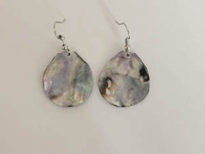 Ocean Kaleidoscope: Hand-Crafted Abalone Shell & Resin Earrings (Hypoallergenic)