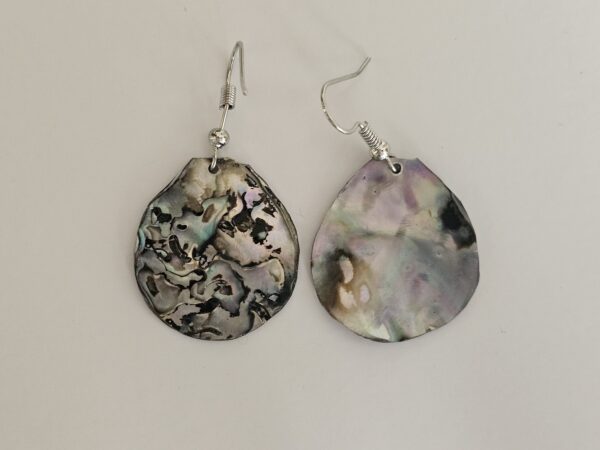Ocean Kaleidoscope: Hand-Crafted Abalone Shell & Resin Earrings (Hypoallergenic)