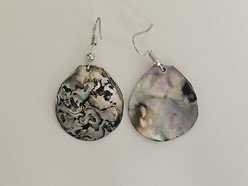 Ocean Kaleidoscope: Hand-Crafted Abalone Shell & Resin Earrings (Hypoallergenic)