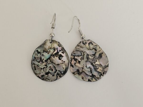 Ocean Kaleidoscope: Hand-Crafted Abalone Shell & Resin Earrings (Hypoallergenic)