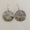 Ocean Kaleidoscope: Hand-Crafted Abalone Shell & Resin Earrings (Hypoallergenic)