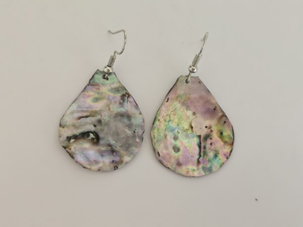 Ocean Kaleidoscope: Hand-Crafted Abalone Shell & Resin Earrings (Hypoallergenic)