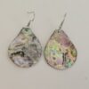 Ocean Kaleidoscope: Hand-Crafted Abalone Shell & Resin Earrings (Hypoallergenic)