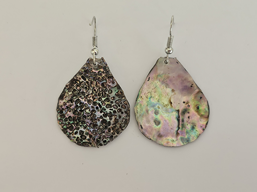 Ocean Kaleidoscope: Hand-Crafted Abalone Shell & Resin Earrings (Hypoallergenic)