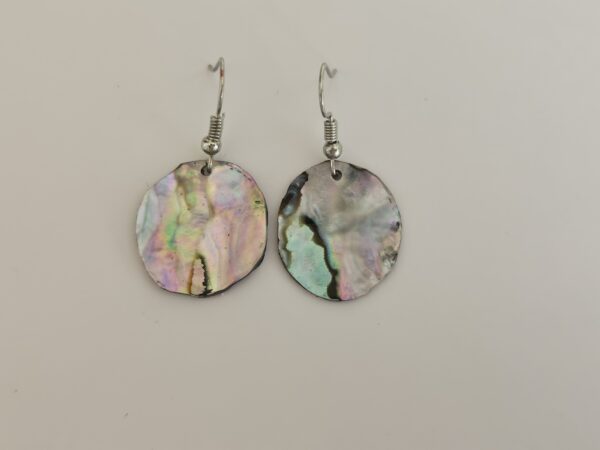 Ocean Kaleidoscope: Hand-Crafted Abalone Shell & Resin Earrings (Hypoallergenic)
