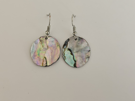 Ocean Kaleidoscope: Hand-Crafted Abalone Shell & Resin Earrings (Hypoallergenic)