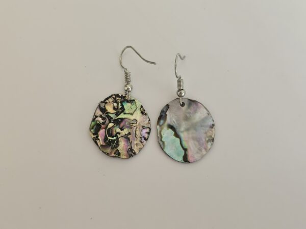 Ocean Kaleidoscope: Hand-Crafted Abalone Shell & Resin Earrings (Hypoallergenic)