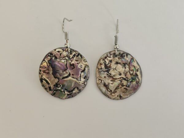 20251023_162801 Ocean Kaleidoscope: Hand-Crafted Abalone Shell & Resin Earrings (Hypoallergenic)