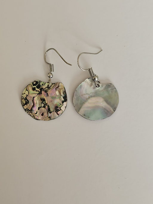 Ocean Kaleidoscope: Hand-Crafted Abalone Shell & Resin Earrings (Hypoallergenic)