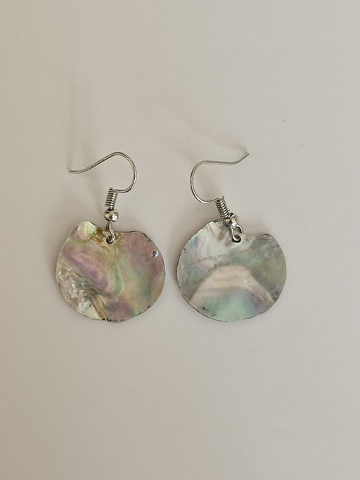 Ocean Kaleidoscope: Hand-Crafted Abalone Shell & Resin Earrings (Hypoallergenic)